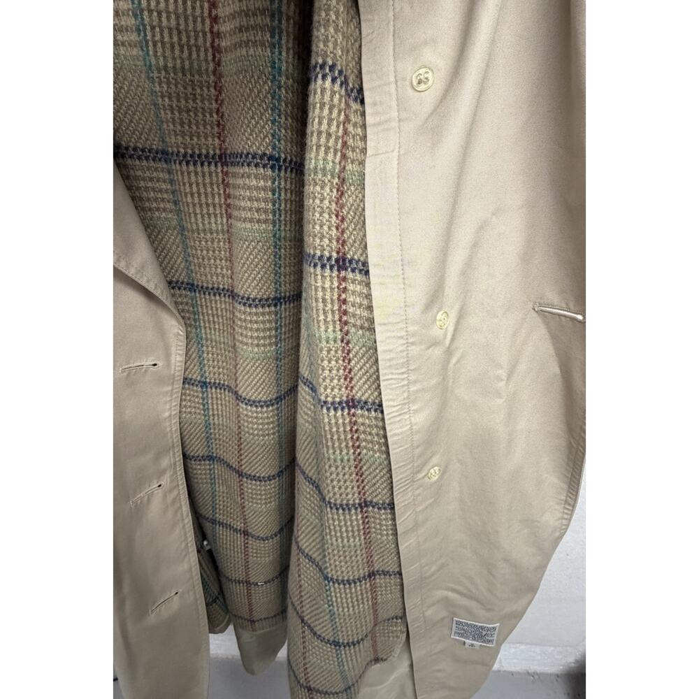 Vintage London Fog Limited Edition Khaki Size 10 Petite Women Lined Trench Coat - Picture 14 of 16